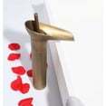 thumbnail image 2 of Grifo de baño elegante, mezclador de lavabo de cascada de estilo contemporáneo con cartucho de cerámica duradero para montaje en cubierta, 2 of 5