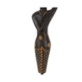 thumbnail image 5 of 23", 21", 20"H Black Wood Standing African Woman Sculpture with Baskets on Their Heads, by DecMode (3 Count), 5 of 9