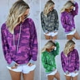 thumbnail image 1 of Chandail à Capuchon Camouflage pour Femmes, Coton, Design Uni, Chandail Décontracté, 1 of 5