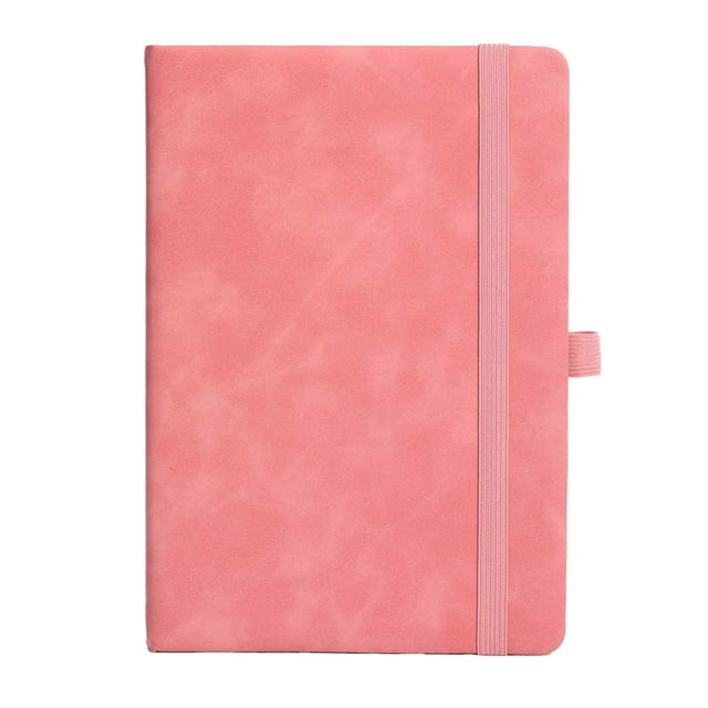 Strap Closure A5 Notebook, Hardcover Cover Thick Pages, Expandable Inner Pocket Storage, Ribbon Marker Book Accessory, Office Personal Organization Planner