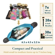 ComfiTime Makeup Bag - 6 Pack Small Travel Cosmetic Bag for Women and Men, Mini Makeup Pouch, Waterproof Travel Cosmetic Pouch, Multi-Purpose Nylon Zipper Toiletry Bag