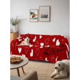 thumbnail image 6 of Valentine's Day Couch Cover Sofa Covers 3 Cushion Sectional Couch, Valentines Red Love Heats Romantic Washable Sofa Covers Slipcover Sectional Sofa Cover, Furniture Protector 71"x150", 6 of 9