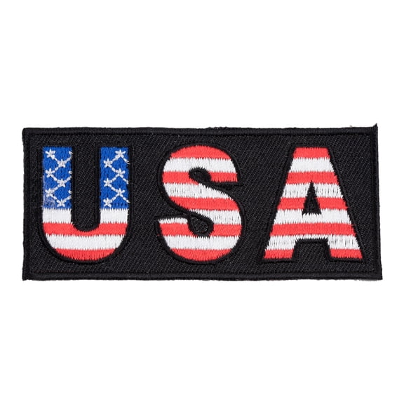 American Flag USA Embroidered Sew On Iron On Patches