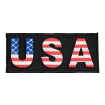 American Flag USA Embroidered Sew On Iron On Patches