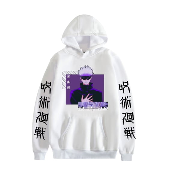 YOUSHENGER Anime Hoodie Men Women Satoru Sweatshirts Harajuku Oversized Gojo Fleece Pullover Hoodies