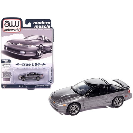 1991 Eagle Talon TSi Medium Quartz Metallic with Black Top "Modern Muscle" 1/64 Diecast Model Cars by Auto World