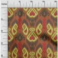 thumbnail image 1 of oneOone Polyester Lycra Fabric Swirl & Paisley Ikat Print Fabric BTY 56 Inch Wide, 1 of 1