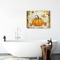 thumbnail image 6 of Pumpkin Leaves Decorative Canvas Wall Art Ready To Hang Home Room Decor 20x16in, 6 of 6