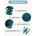 thumbnail image 3 of Weekender Bag Airline Approved Under Seat Carry on Basic Travel Duffel with Multiple Pockets Water-Resistant for Women and Men, 20L, Teal, 3 of 8