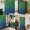 thumbnail image 6 of Shower Curtain, Retro Peacock Texture Pattern Waterproof Shower Curtain Set with Hooks for Bathroom Showers,Stalls and Bathtubs,60x72In Green Blue, 6 of 9
