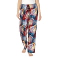 thumbnail image 2 of Lsque Hawaiian Style Print Women's Pajama Pants, Lounge Pant - Comfortable Home Wear,Elastic Waistband, Stylish Design-Small, 2 of 9