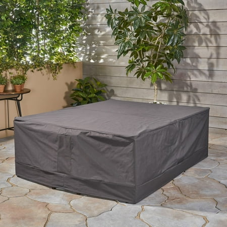 Christopher Knight Home Shield Outdoor Waterproof Fabric Chat Set Patio Cover in Natural