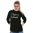 thumbnail image 3 of Perfect is Impossible Inspiring Women's Long Sleeve T Shirt Brisco Brands S, 3 of 6