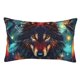 thumbnail image 1 of Fotbe Mystic Wolf Dreamcatcher Funda de Almohada Decorativa Estilo Occidental, Lujo en Algodón, Fundas para Almohadas King, Cojín Estampado para Decoración del Hogar-16"x24", 1 of 6