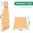 thumbnail image 3 of ZHUANMONI Funda de cojín de repuesto para silla colgante de patio, 90 pulgadas de largo x 29 pulgadas de ancho, 100% poliéster, cojín para silla de hamaca colgante para exteriores, 3 of 5