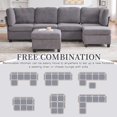thumbnail image 5 of SOULART 113.39" Cloud Couch, Gray Sectional Sofa, Modular 6-Seat Convertible Sectional with Chaise and Storage Ottoman for Home Apartment Office, 5 of 12