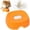 Orange, variant on Dog Lick Bowl with Ball,Lick Ball Bowl for Dogs,Dog Licking Bowl with Rolling Ball,Slow Feeder Ball Bowl to Slow Pet Eating,Rolling Ball Dog Bowl Give Pet More Time to Enjoy Eating. (Yellow)