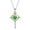 Green, variant on Valentine Day Gifts for Women, 925 Sterling Silver Cross Necklace with Birthstone, Jewelry Gifts for Women Wife Mother Daughter