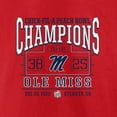 thumbnail image 5 of Men's Fanatics Red Ole Miss Rebels 2023 Peach Bowl Champions Score T-Shirt, 5 of 5