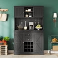 thumbnail image 2 of Coffee Bar Cabinet with Center Open Shelf / Great for Storing Boxes, 2 of 7