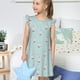thumbnail image 4 of Fotbe Milk Tea Vestido de Dormir para Niñas de 3 a 10 Años, Mangas Cortas, Estilo Princesa, Pijama Camisón con Mangas Voladas-Medium, 4 of 6
