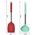 thumbnail image 2 of Juego de utensilios de cocina de silicona de 2 piezas con mango de acero inoxidable, resistente al calor y apto para lavavajillas, multicolor, 2 of 5