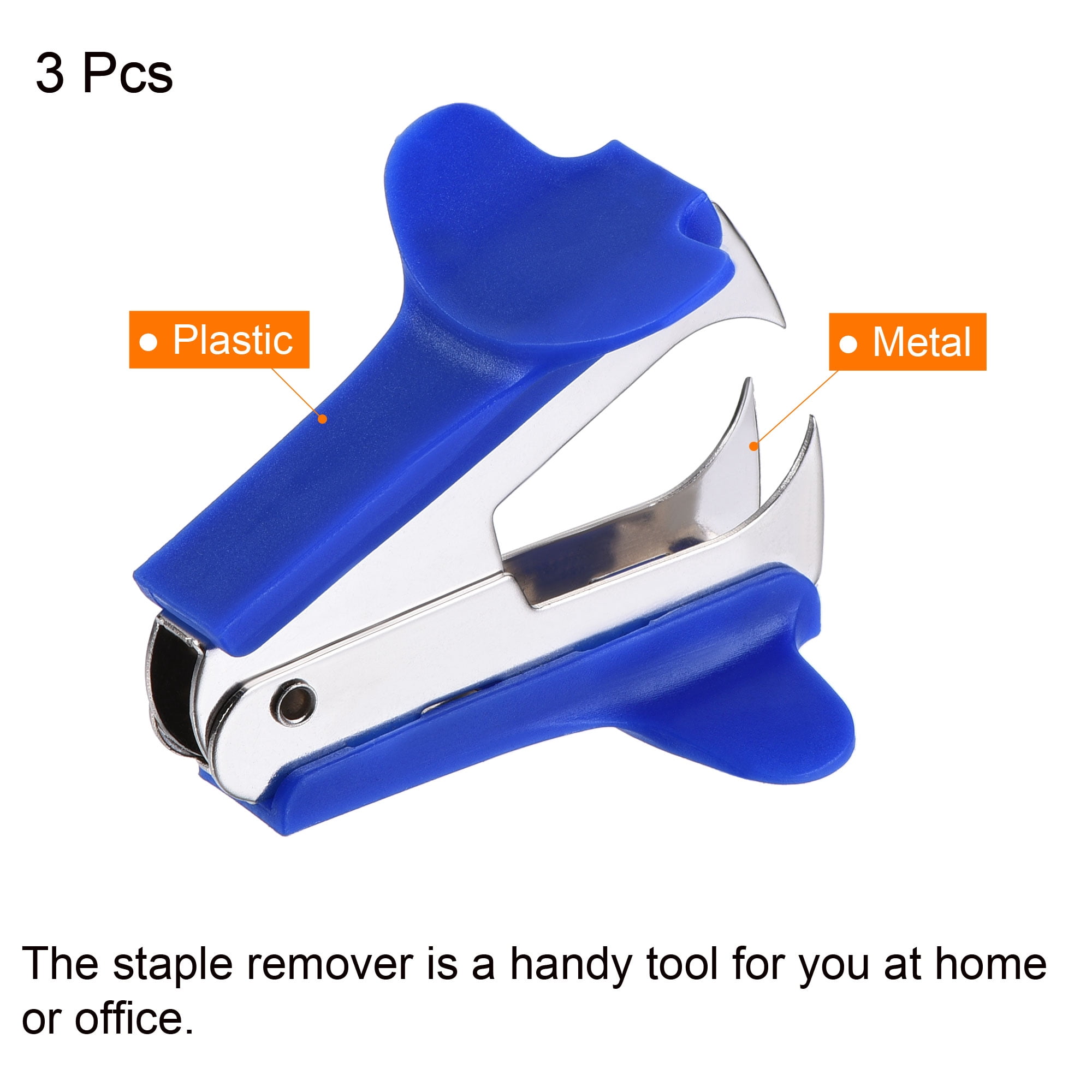 Unique Bargains Staple Remover Tool, Staplers Puller Steel Jaw Blue