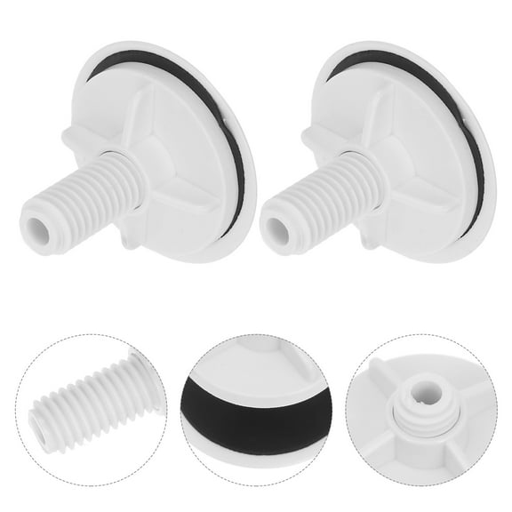 LEORX Washing Basin Hole Cover White Plastic Sink Sealing Caps 4Pcs