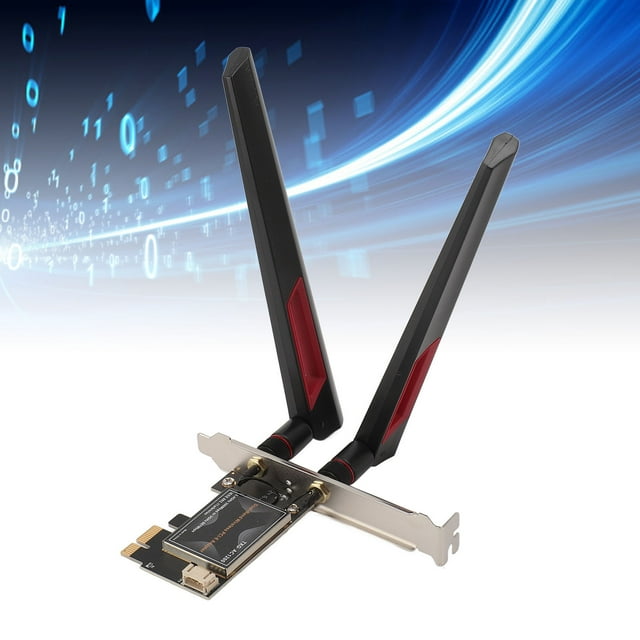 Card Adapter, PCIe Card for Desktop PC, 2.4G 5G Dual Band PCI Express Adapter with Dual Antenna, BT 4.1, for 7 8 10