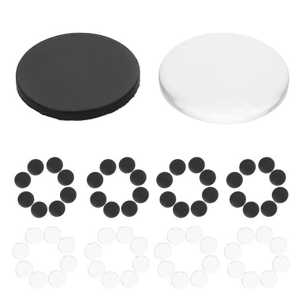 Magnets with Adhesive Backing 48Sets Transparent Glass Magnets for DIY Craft with Stable Adhesion