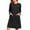 Black, variant on Women Loungewear House Coat Long Sleeve Zipper Robes Soft Short Bathrobes with Pockets Black M