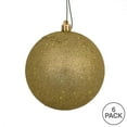 thumbnail image 3 of Vickerman 4" Champagne Sequin Ball Ornament, 6 per Bag, 3 of 5