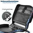 thumbnail image 4 of FORMRS Zipper Binder with Shoulder Strap 1.5-inch Ring 500 Sheet Capacity File Bag, Blue Fireworks Pattern, 4 of 5