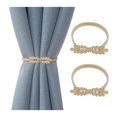 thumbnail image 1 of IH Casa Decor Set Of 2 Curtain Tiebacks Fern Rose Gold, 1 of 2