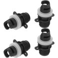 thumbnail image 1 of HEATSHAKING 4Pcs Air Pump Connector Inflatable Valve Adapter Plastic Black For Kayaks, 1 of 7