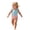 Blue, variant on Swimsuits for Girls One Piece Square Neck Sleeveless Bow Detail Ice Cream Print for Vacation Toddler Bathing Suit Girl Blue 18 Months-24 Months