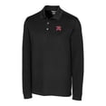 thumbnail image 2 of Men's Cutter & Buck  Black Richmond Flying Squirrels Advantage Tri-Blend Pique Big & Tall Long Sleeve Polo, 2 of 3