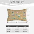 thumbnail image 4 of Picia Chemistry Class Pattern Plush Pillow Case – Soft and Cozy Cushion Cover, Hypoallergenic Throw Pillow Case for Home Decor-20"x30", 4 of 6