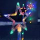 thumbnail image 2 of luces solares navideñas con forma de estrella para exteriores, luces solares para paisajes, luces solares para jardín, impermeables, para caminos, patios, césped, multicolor, 2 of 5