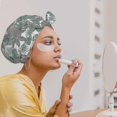 thumbnail image 2 of Bonnet de Douche de Luxe pour Femmes, Bonnets de Bain Imperméables avec Nœud, Bonnets de Douche Réutilisables, Bonnet de Douche Multifonctionnel, Maison, 2 of 3