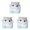 A*3, variant on Kawaii Mini Resin Pudding Cat Figurine 4 Pack,1.41in×1.33in Shark Hoodie Kitty Desktop Ornament,Home Bedroom Car Dashboard Decor Birthday Housewarming Holiday Gift