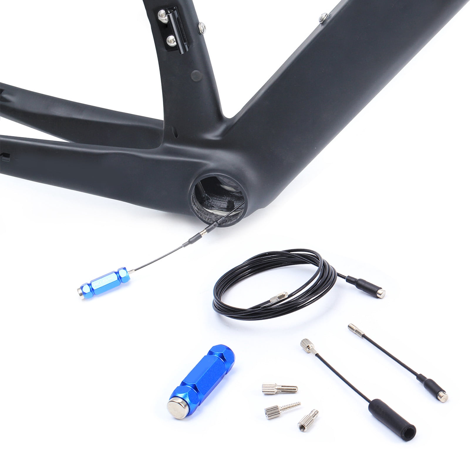 Kit De Guidage De Câbles Vélo SG Store - 7 Pièces Pour Routage Interne, Compatible VTT, Route, BMX, Freins Hydrauliques, Di2, Aimants