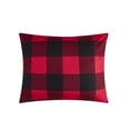 thumbnail image 4 of Mainstays Buffalo Plaid Cozy Flannel Reverse to Super Soft Sherpa Comforter Set, Full/Queen, 4 of 5