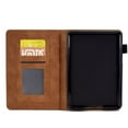 thumbnail image 4 of MonsDirect Case for 6.8" Kindle Paperwhite 11th Generation 2021, Suede Leather Cover with Stand, Auto Wake/Sleep with Pen Holder for Kindle Paperwhite & Signature Edition & Kids E-reader 2021, Brown, 4 of 7