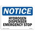 thumbnail image 1 of SignMission OS-NS-A-1218-L-13569 12 x 18 in. OSHA Notice Sign - Hydrogen Dispenser Emergency Stop, 1 of 1