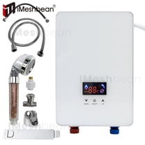 iMeshbean 6500W 220V Tankless Electric Water Heater Instant Boiler On Demand Whole House