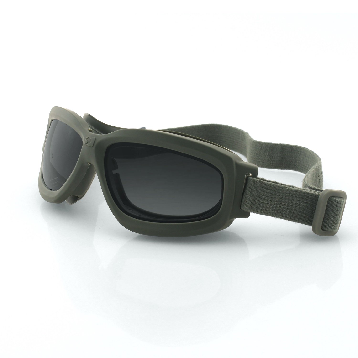 Bobster Bravo 2 Ballistic Goggle-Grn Frame-3 Anti-fog Lenses
