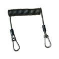 thumbnail image 1 of Cordón de pesca retráctil en espiral, soporte para caña de pescar, correa para cañas de pescar, Champán claro, 1 of 8