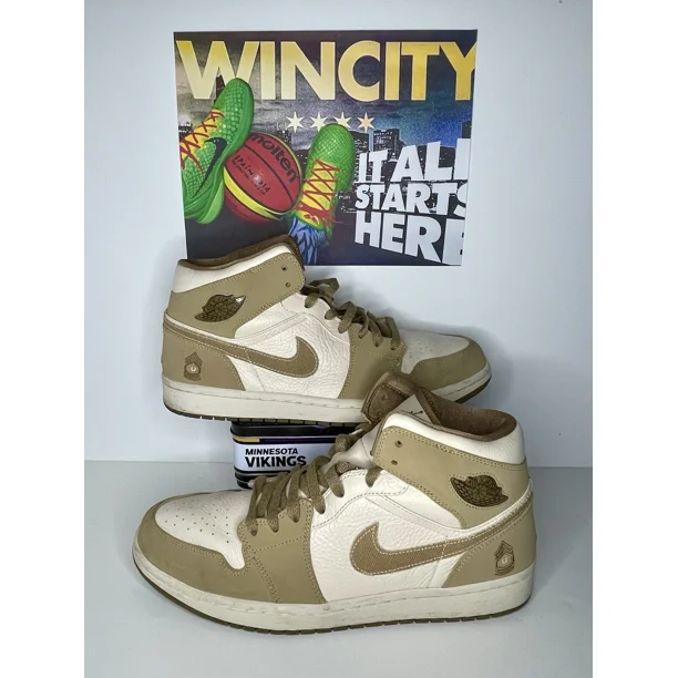 N I-K-E A i r-Jor-dan 1 RETRO NEW ARMED FORCES MILITARY PEARL WHITE MEN'S SHOES SZ 12