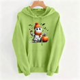 thumbnail image 6 of PNTUTB Sweatshirt for Women Drawstring Hoodie Long Sleeve Pullover Top Fashion Print Halloween Party Casual Comfort Fall Winter Trendy Sweatshirt, 6 of 7